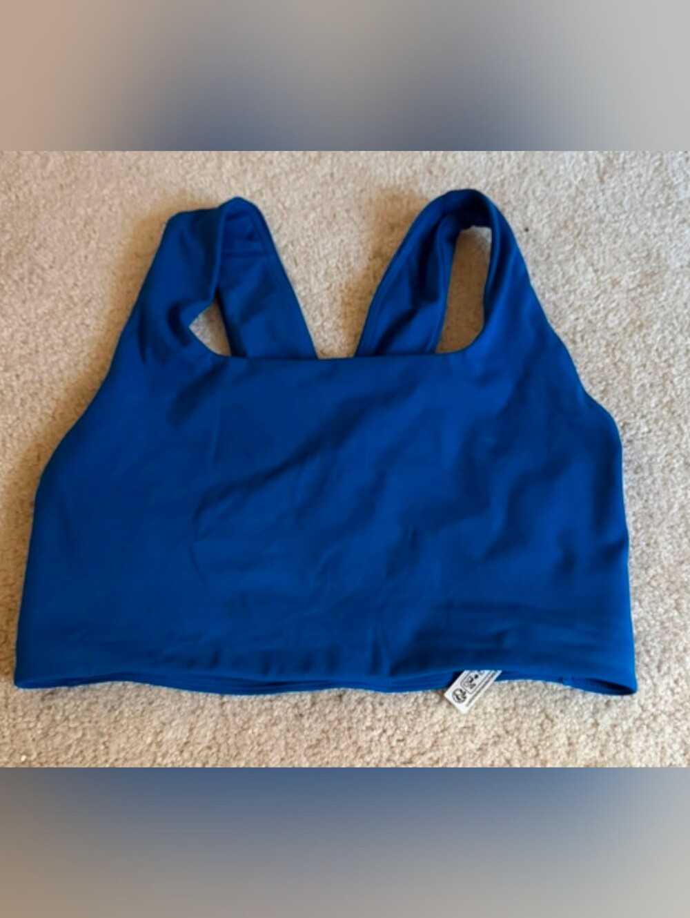 FP Movement Free People Blue Crossback Crop Tank Sports Bra XS
